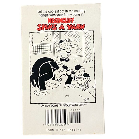 "Heathcliff Spins A Yarn" By Geo Gately-Comic Style Vintage Book-GUC - Picture 2 of 5